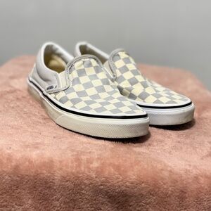 Checkered Slip On Vans Men’s size 3.5 Women’s 5